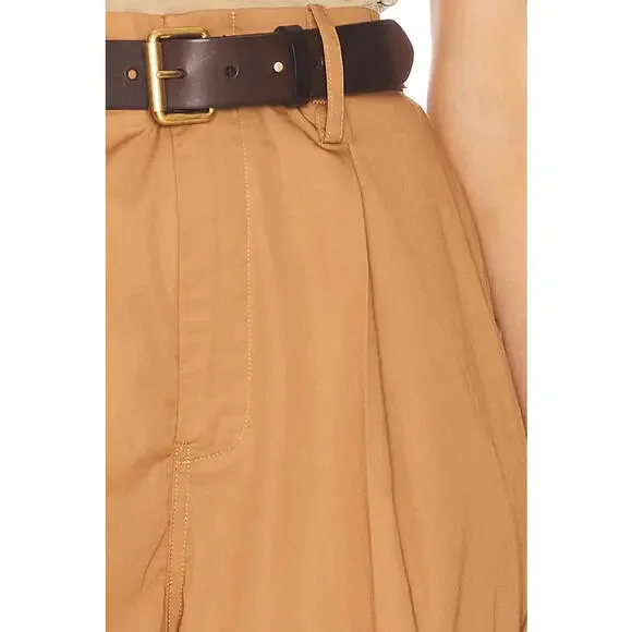 Rrevolve HELSA Paperbag Pant in Caramel size XS NWT $258 msrp